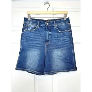 Judy Blue Denim High Rise Tummy Control Mid Length Shorts XL
